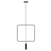Pakabinamas šviestuvas 61 cm – stačiakampis, juodas, GU10 akcentas - Nuotrauka 2