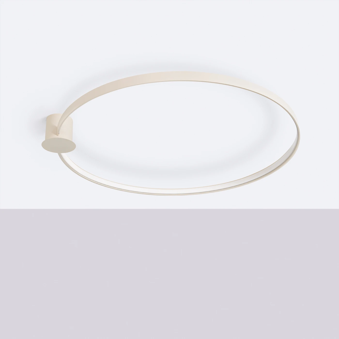 Ceiling lamp 47W – round LED loop, beige, CRI93