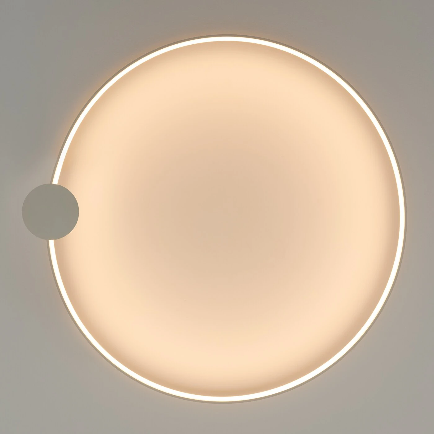 Ceiling lamp 47W – round LED loop, beige, CRI93