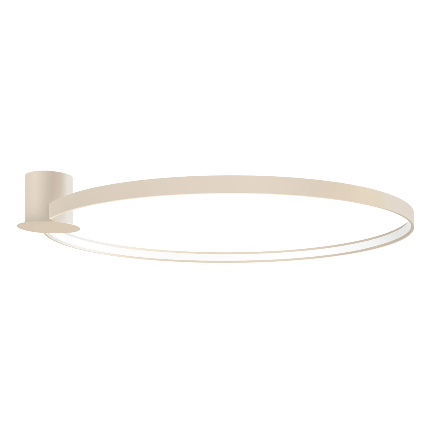 Ceiling lamp 47W – round LED loop, beige, CRI93
