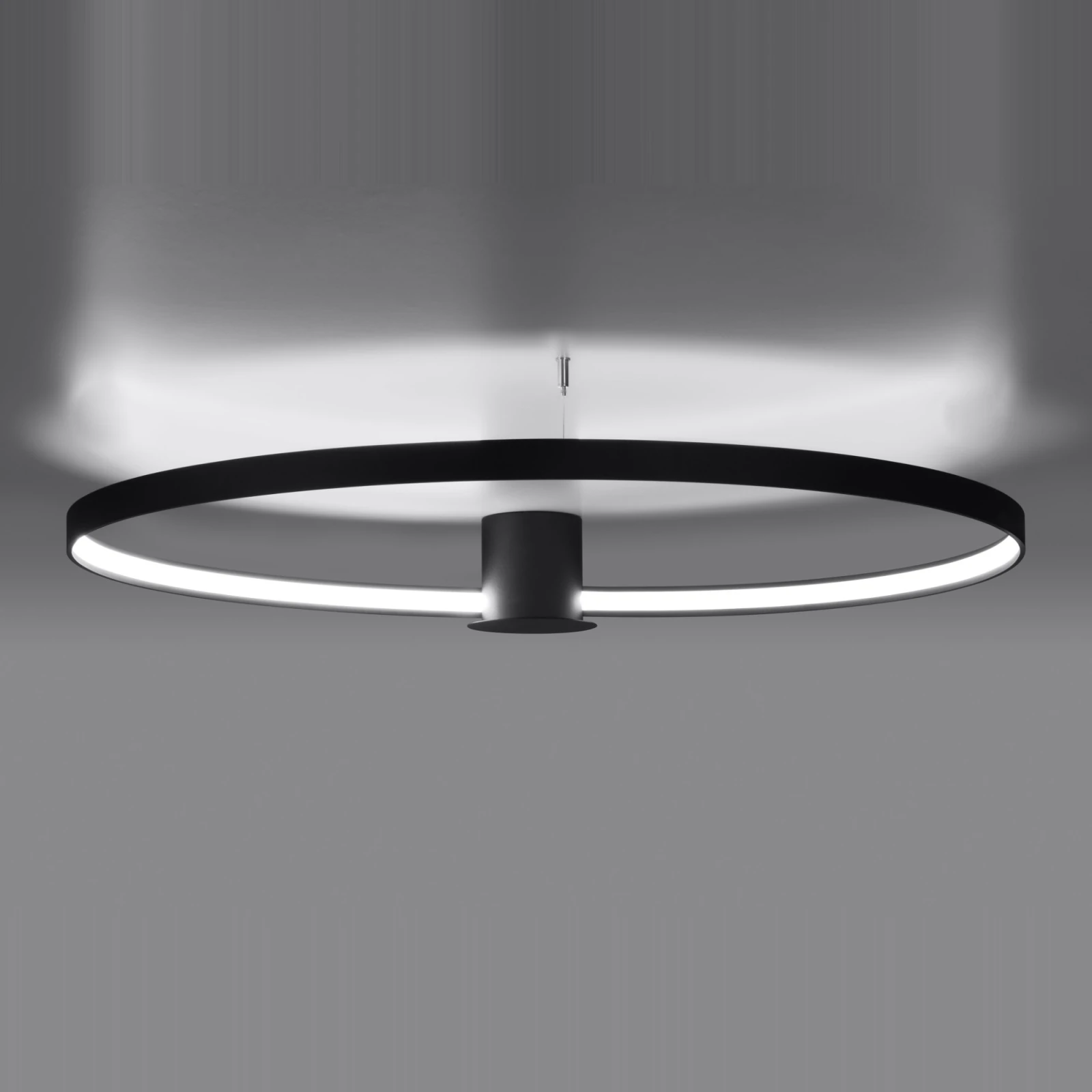 Ceiling lamp 47W – round, black, CRI98