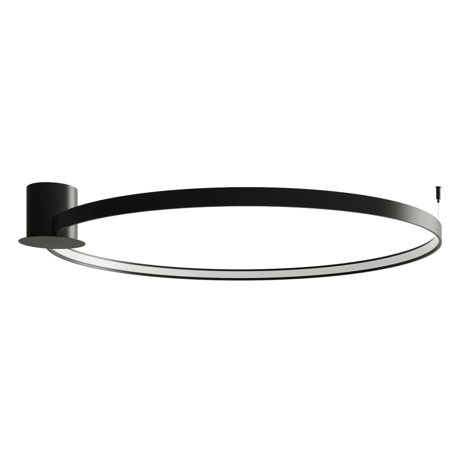 Ceiling lamp 47W – round, black, CRI98