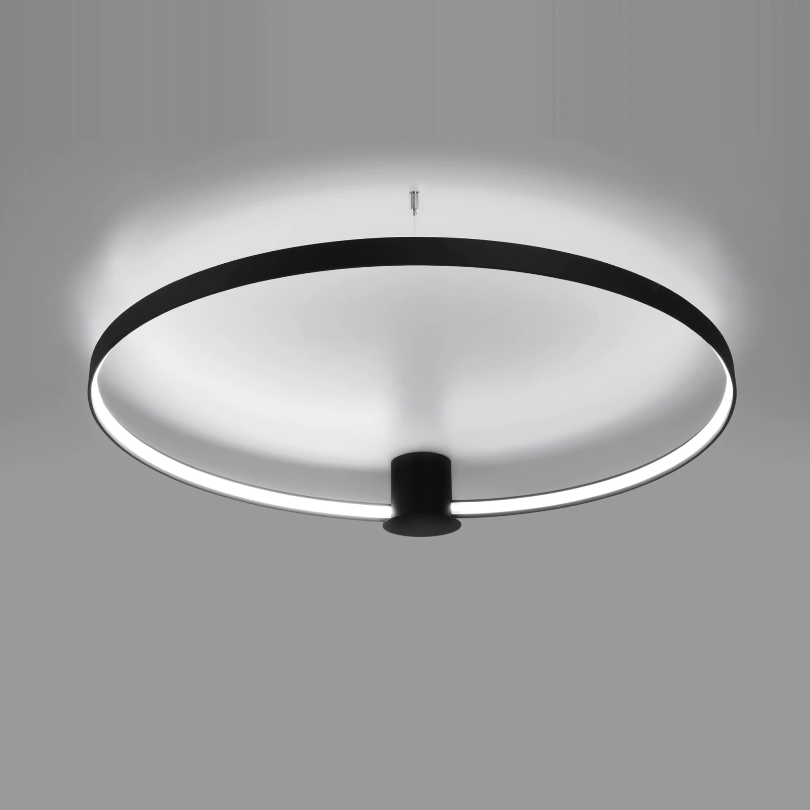 Ceiling lamp 47W – round, black, CRI98