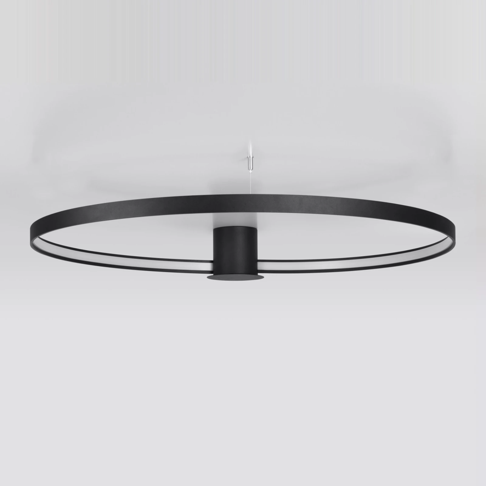 Ceiling lamp 47W – round, black, CRI98
