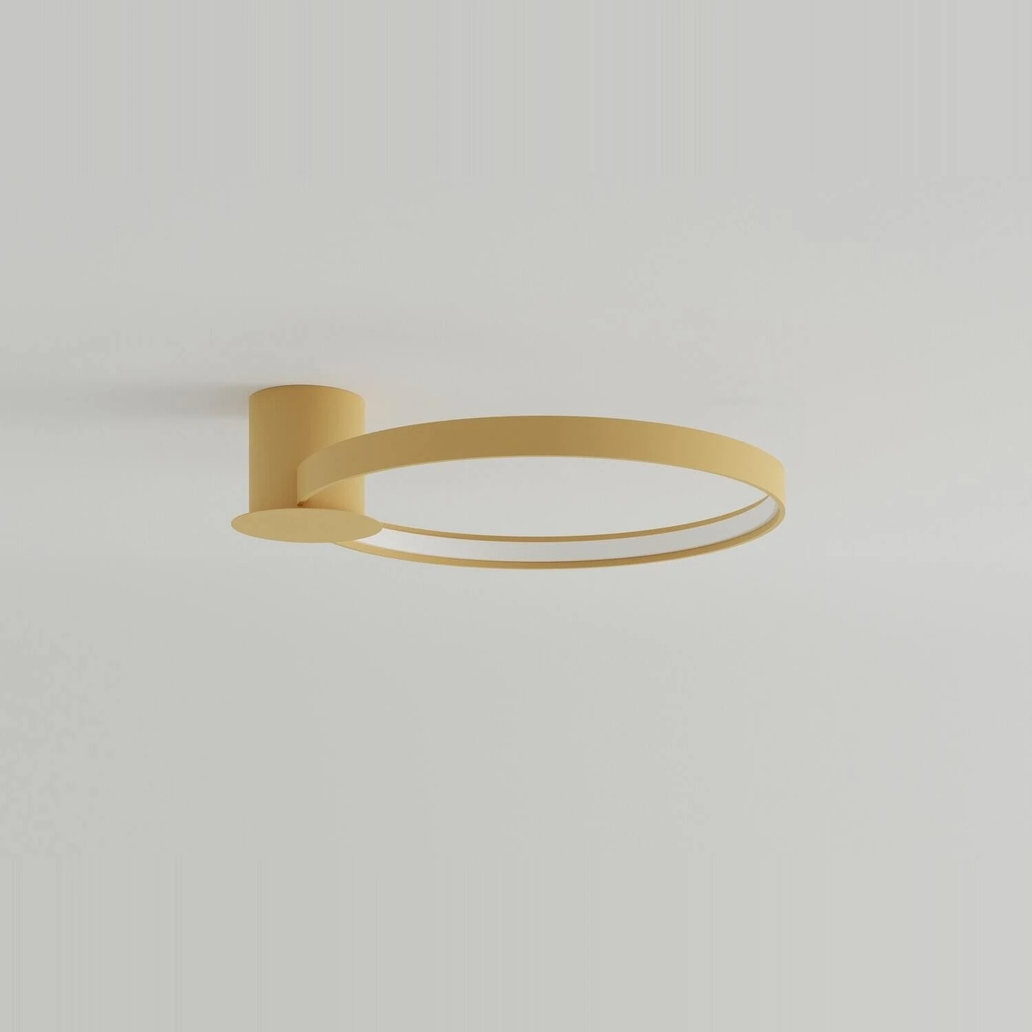 Ceiling lamp 47W – round, gold, CRI98 LED