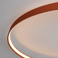 Ceiling lamp 47W – ring shape, red ochre, CRI93 - Image 1