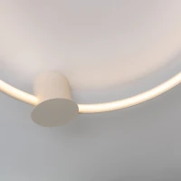 Lubinis šviestuvas 55 cm / 24W – žiedas, smėlio spalva, CRI93 - Nuotrauka 1