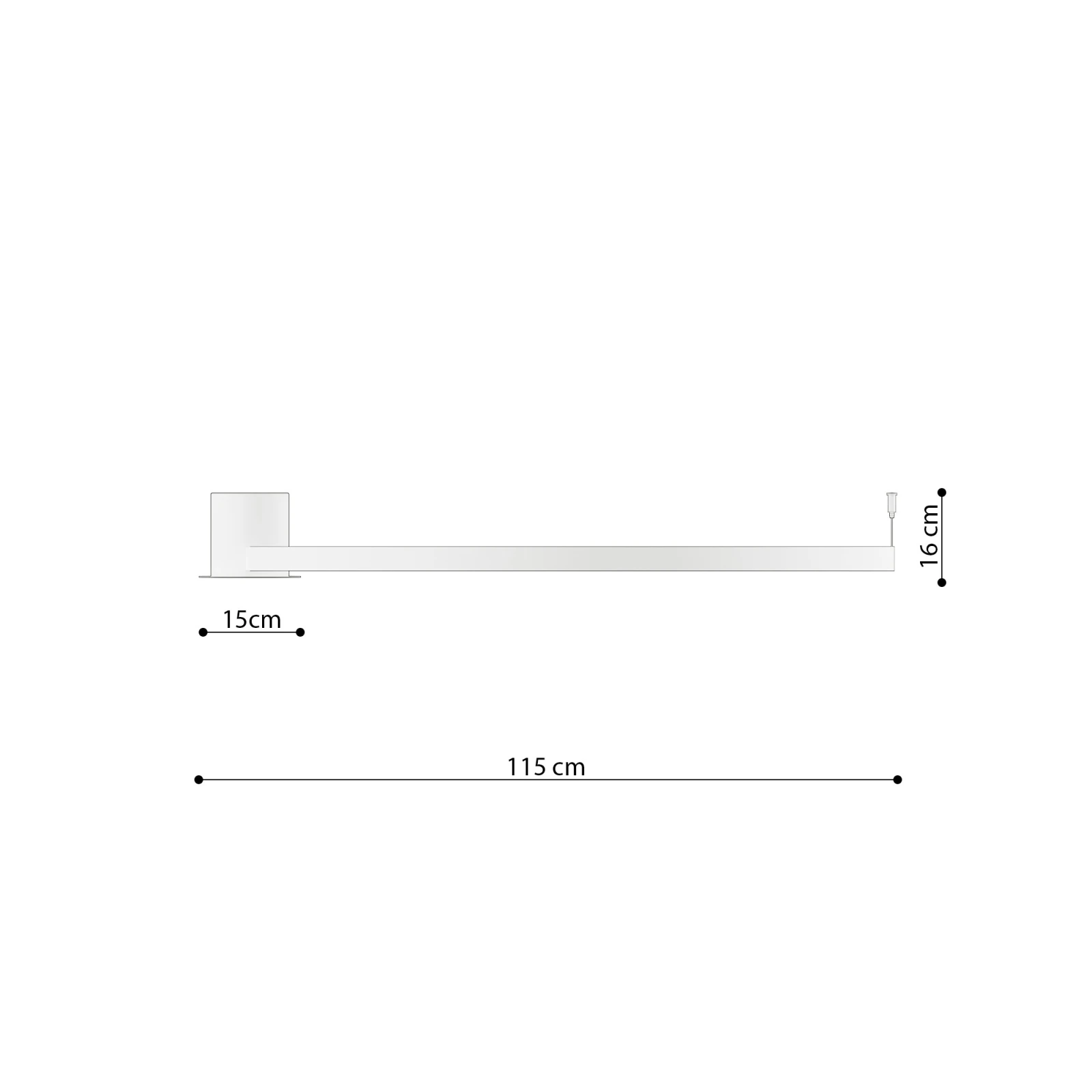 Ceiling lamp 47W – ring shape, white, 3000K LED
