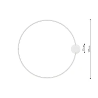 Ceiling lamp 47W – ring shape, white, 3000K LED - Image 10