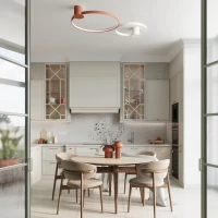 Ceiling LED lamp 55 cm – round, beige, CRI98 - Image 13