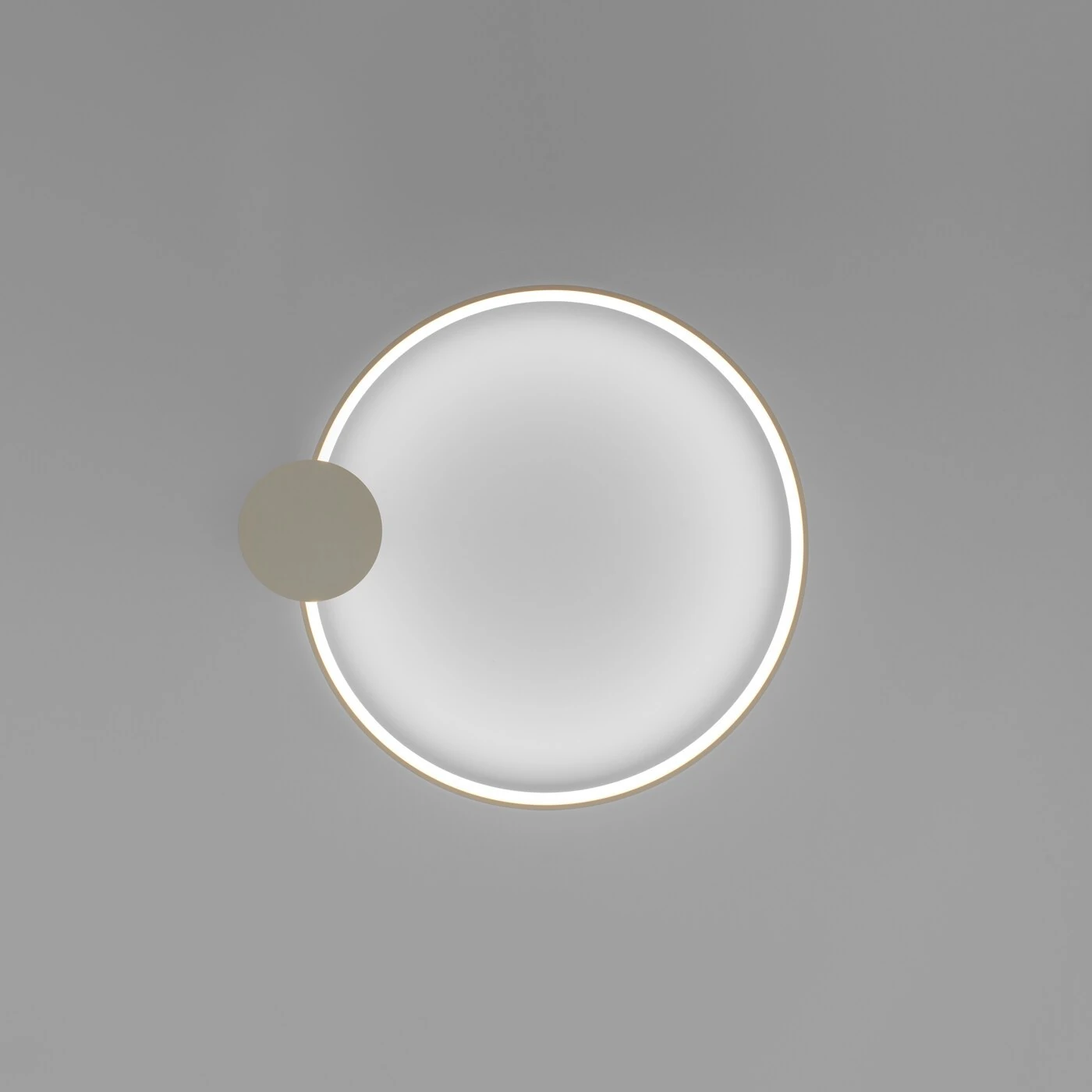 Ceiling LED lamp 55 cm – round, beige, CRI98