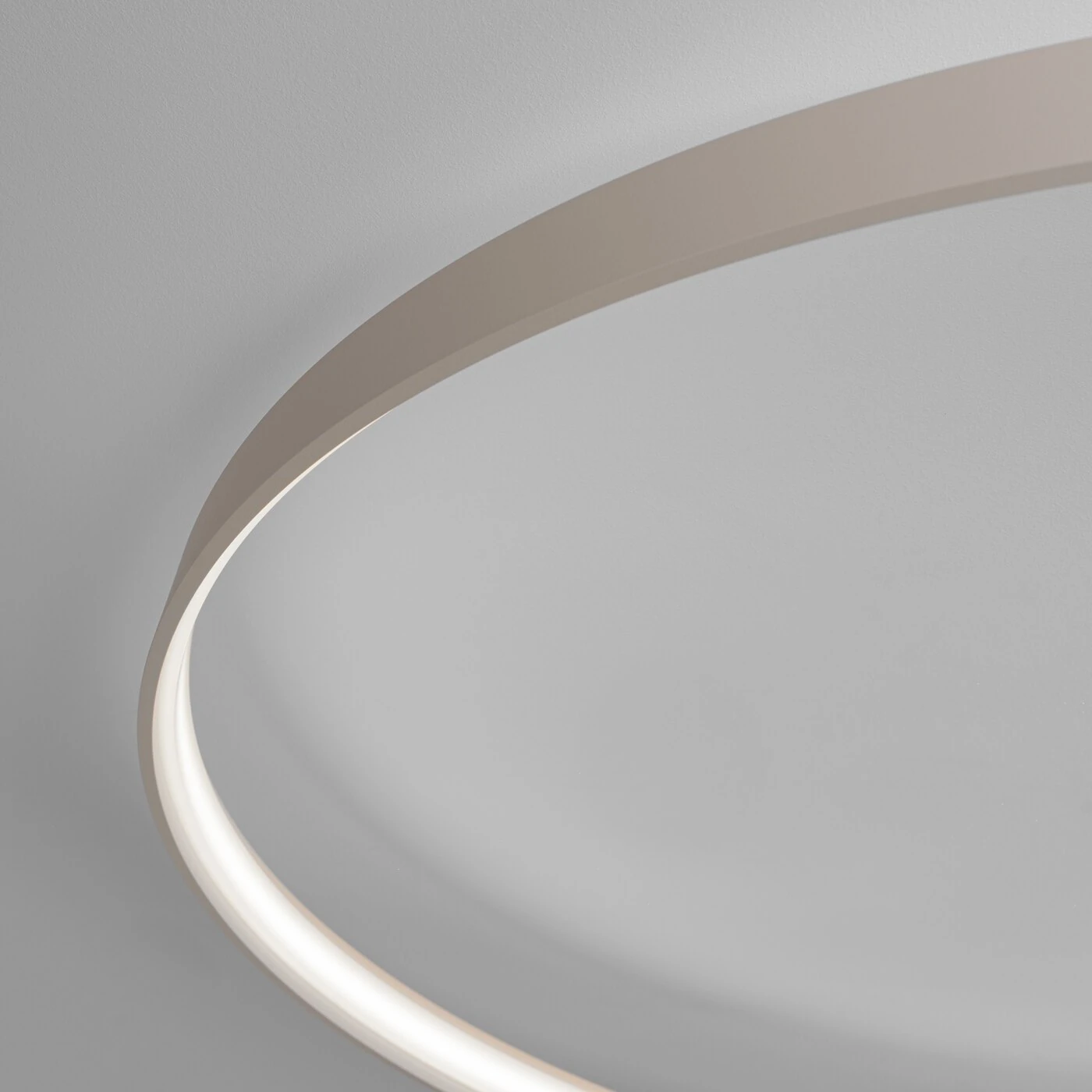 Ceiling LED lamp 55 cm – round, beige, CRI98