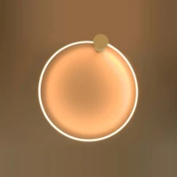 Lubinis šviestuvas 24W – ovalus, aukso spalvos, šiltai baltas LED - Nuotrauka 8
