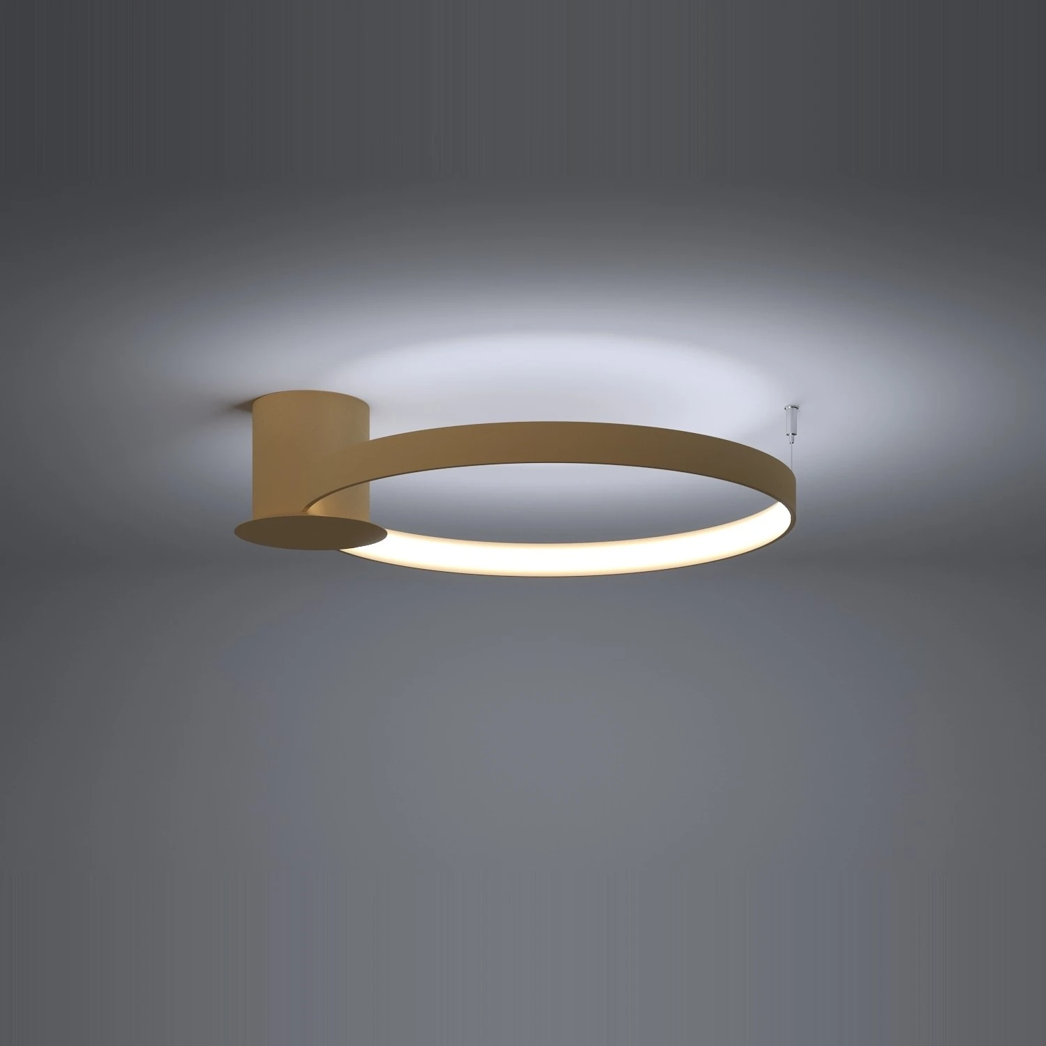 Lubinis šviestuvas 55 cm – apvalus, aukso spalvos, CRI98 LED