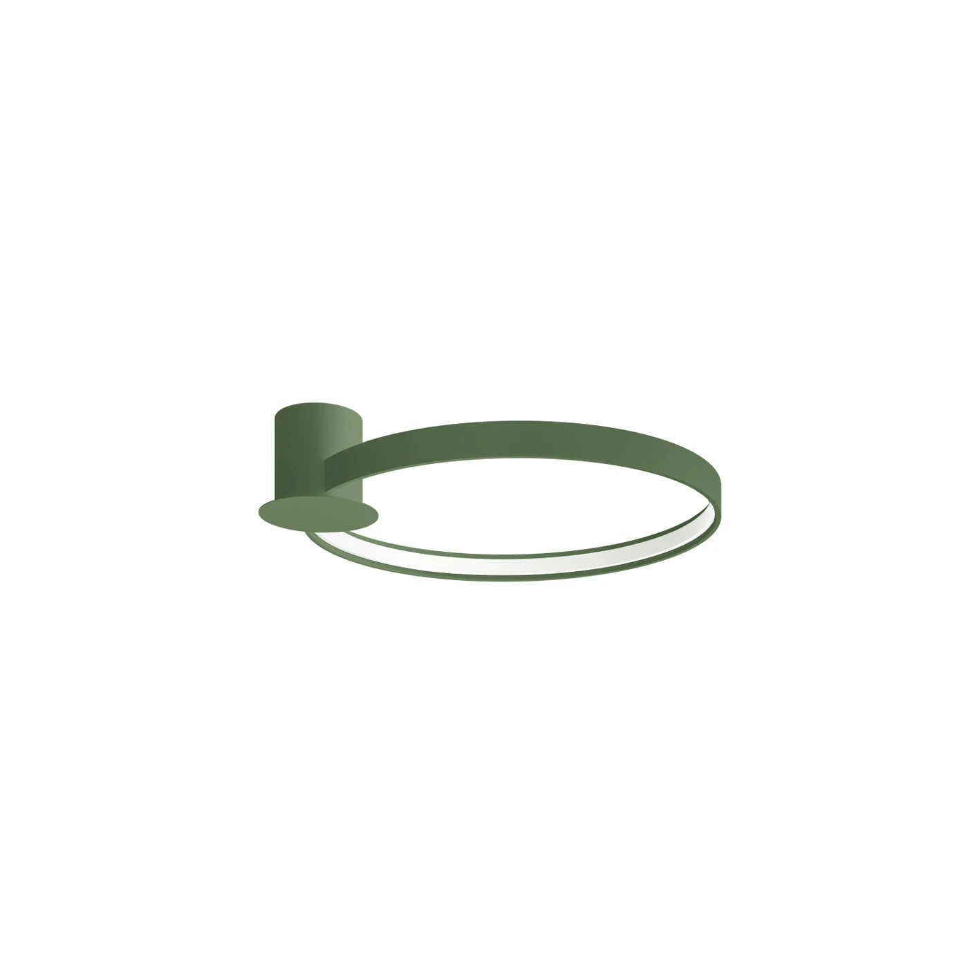 LED ceiling lamp 24W – ring, olive green, CRI98