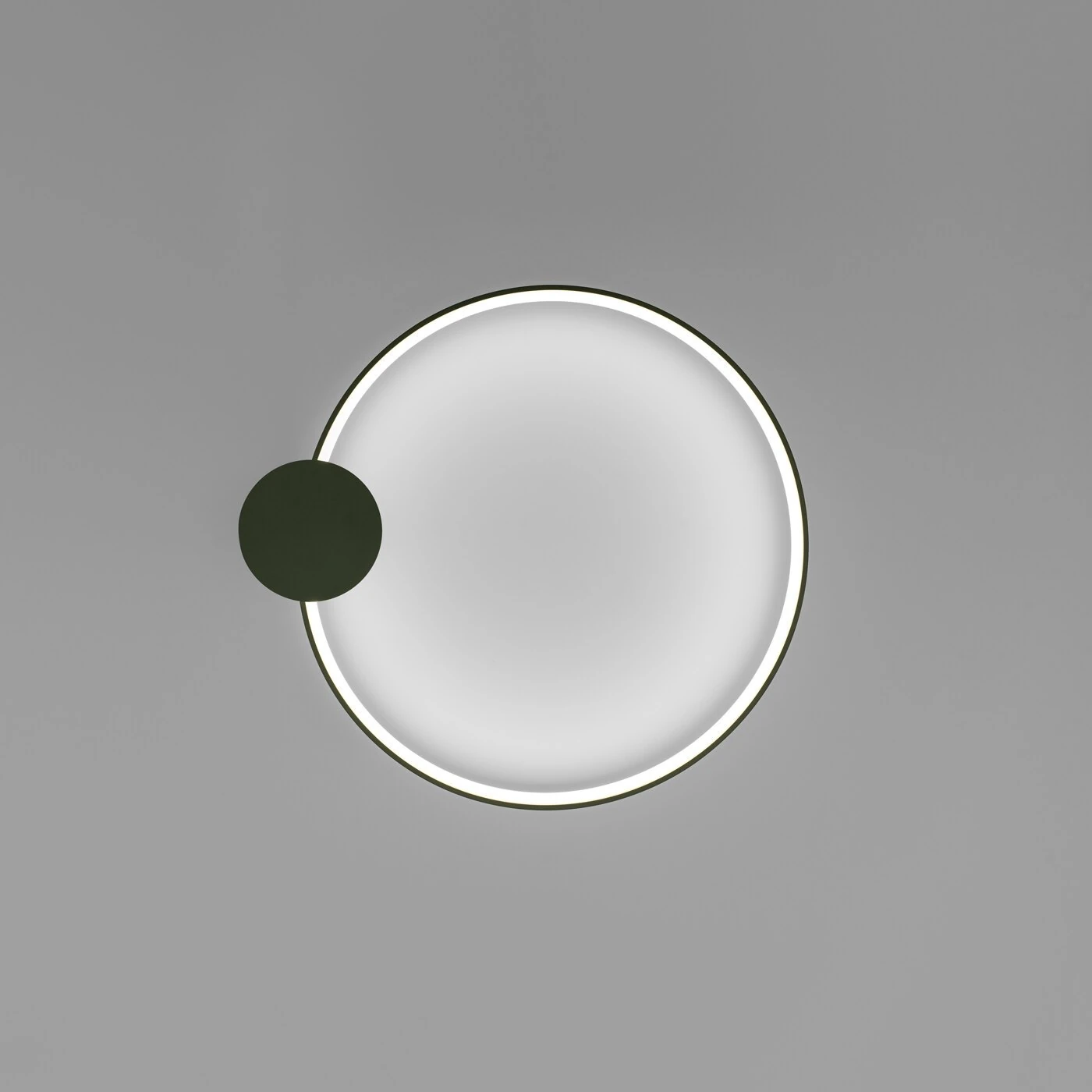 LED ceiling lamp 24W – ring, olive green, CRI98