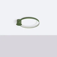 LED ceiling lamp 24W – ring, olive green, CRI98 - Image 3