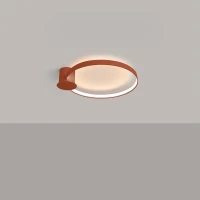 Ceiling lamp 55 cm – ring shape, red ochre, 24W LED - Image 4