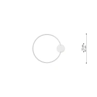 Ceiling lamp 55 cm – round, white, warm LED light - Image 8