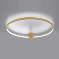 Ceiling LED light 33W – round loop, gold, CRI98 - Image 1