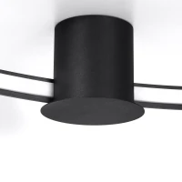 LED ceiling light 33W – oval ring, black, CRI98 - Image 4