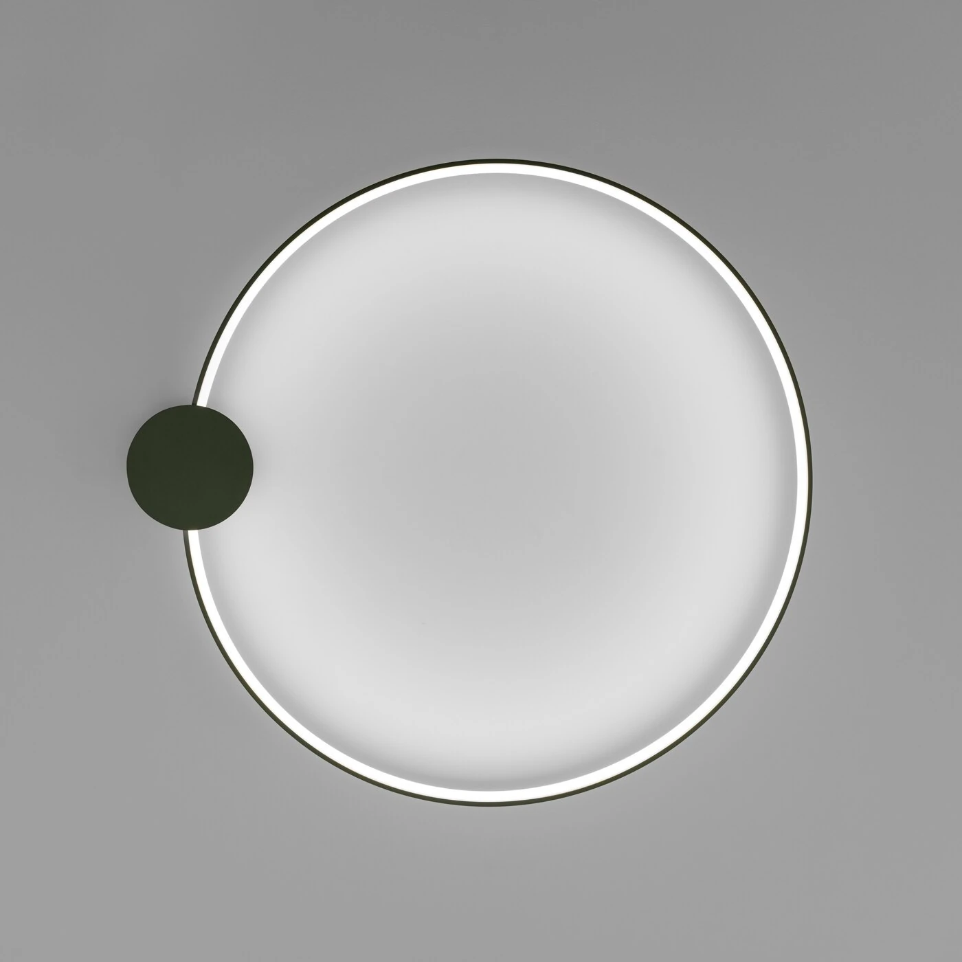Ceiling lamp 33W – oval ring, olive green, CRI98