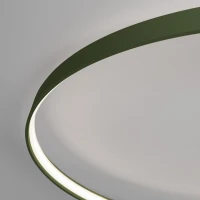 Ceiling lamp 33W – oval ring, olive green, CRI98 - Image 8