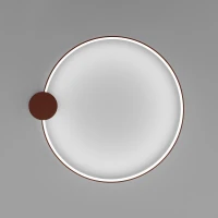 Ceiling LED light 33W – round form, red ochre, CRI98 - Image 7