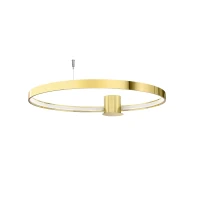 Ceiling lamp 33W – round, polished gold, warm LED - Image 2