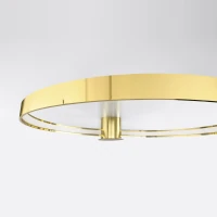 Ceiling lamp 33W – round, polished gold, warm LED - Image 5