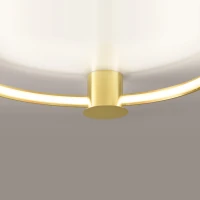 Ceiling lamp 33W – round, polished gold, warm LED - Image 7
