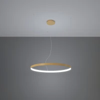 Pakabinamas šviestuvas 110 cm – apvalus auksinis LED, CRI98 - Nuotrauka 4