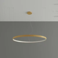 Pakabinamas šviestuvas 110 cm – apvalus auksinis LED, CRI98 - Nuotrauka 3
