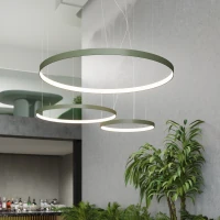 Pendant light 47W – round, olive green, CRI98 LED - Image 14