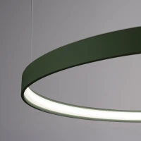 Pendant light 47W – round, olive green, CRI98 LED - Image 6