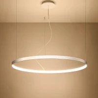 Pakabinamas LED šviestuvas 47W – apvalus žiedas, baltas, šiltai baltas - Nuotrauka 4