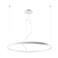 Pakabinamas LED šviestuvas 47W – apvalus žiedas, baltas, šiltai baltas - Nuotrauka 2