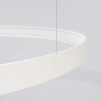 Pendant chandelier 100W – three rings, beige, CRI98 LED - Image 6