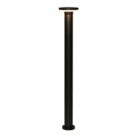Lauko stulpinis šviestuvas 12W – cilindrinis, juodas, IP65 - Nuotrauka 4