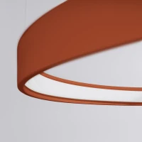 LED Pendant Light 100W – Three Rings, Red Ochre, CRI98 - Image 7