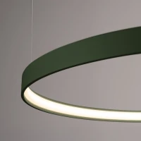 Pendant light 55 cm / 24W – round, olive green, CRI93 - Image 5
