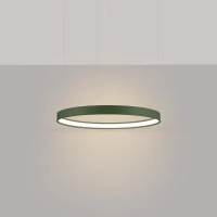 Pendant light 55 cm / 24W – round, olive green, CRI93 - Image 1