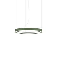 Pendant LED light 55 cm – round, olive green, CRI98 - Image 2