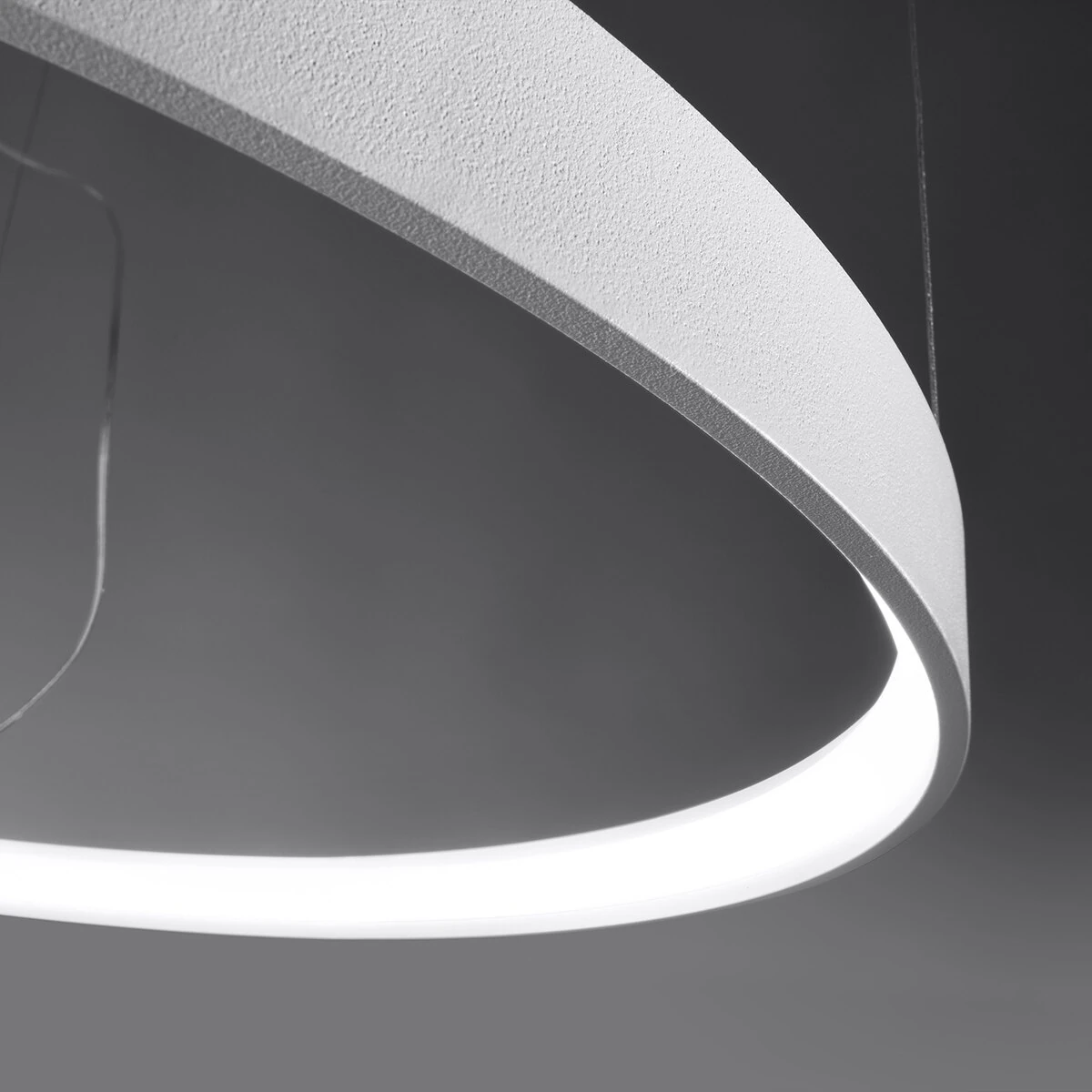 Pendant LED light 55 cm – round, white, CRI98