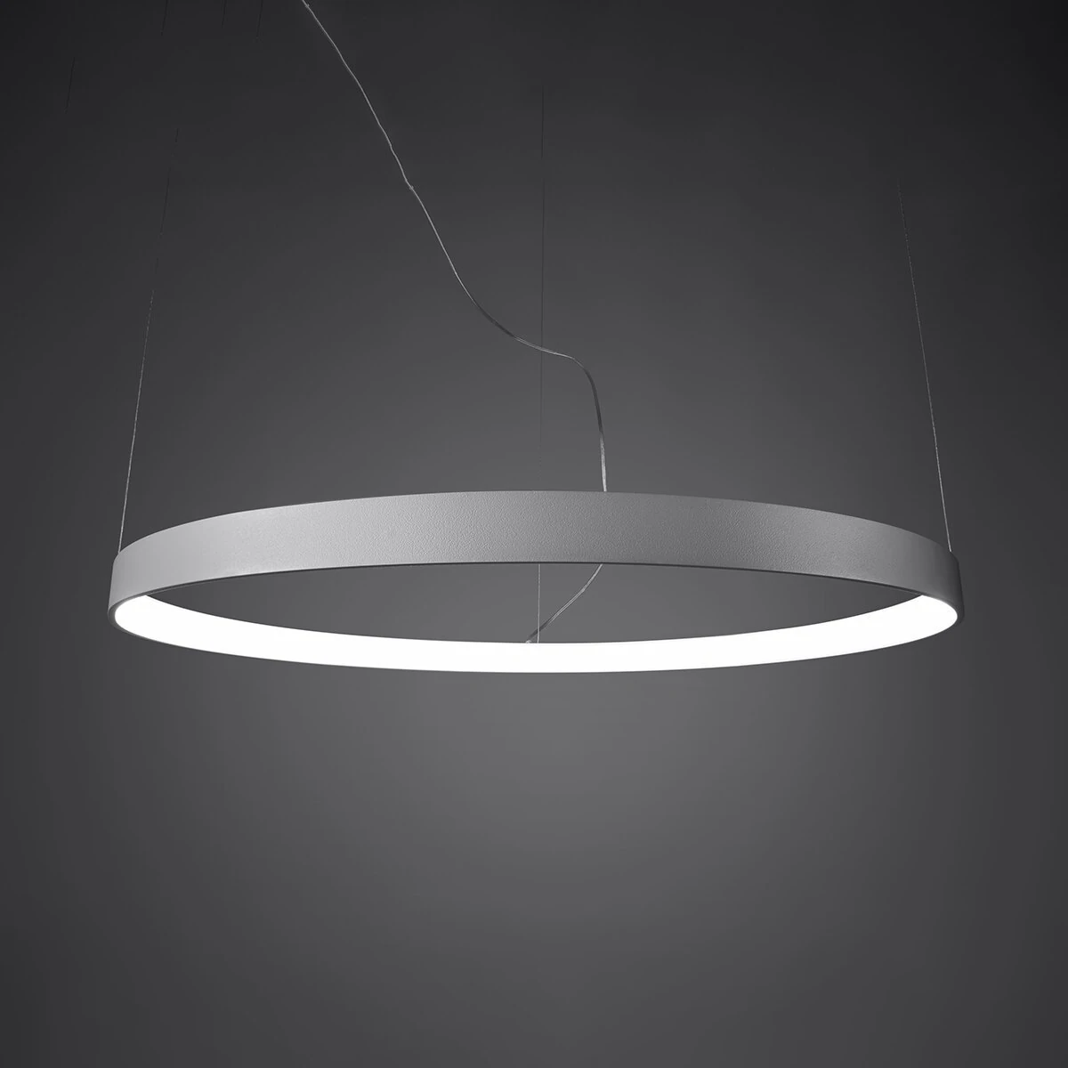 Pendant LED light 55 cm – round, white, CRI98