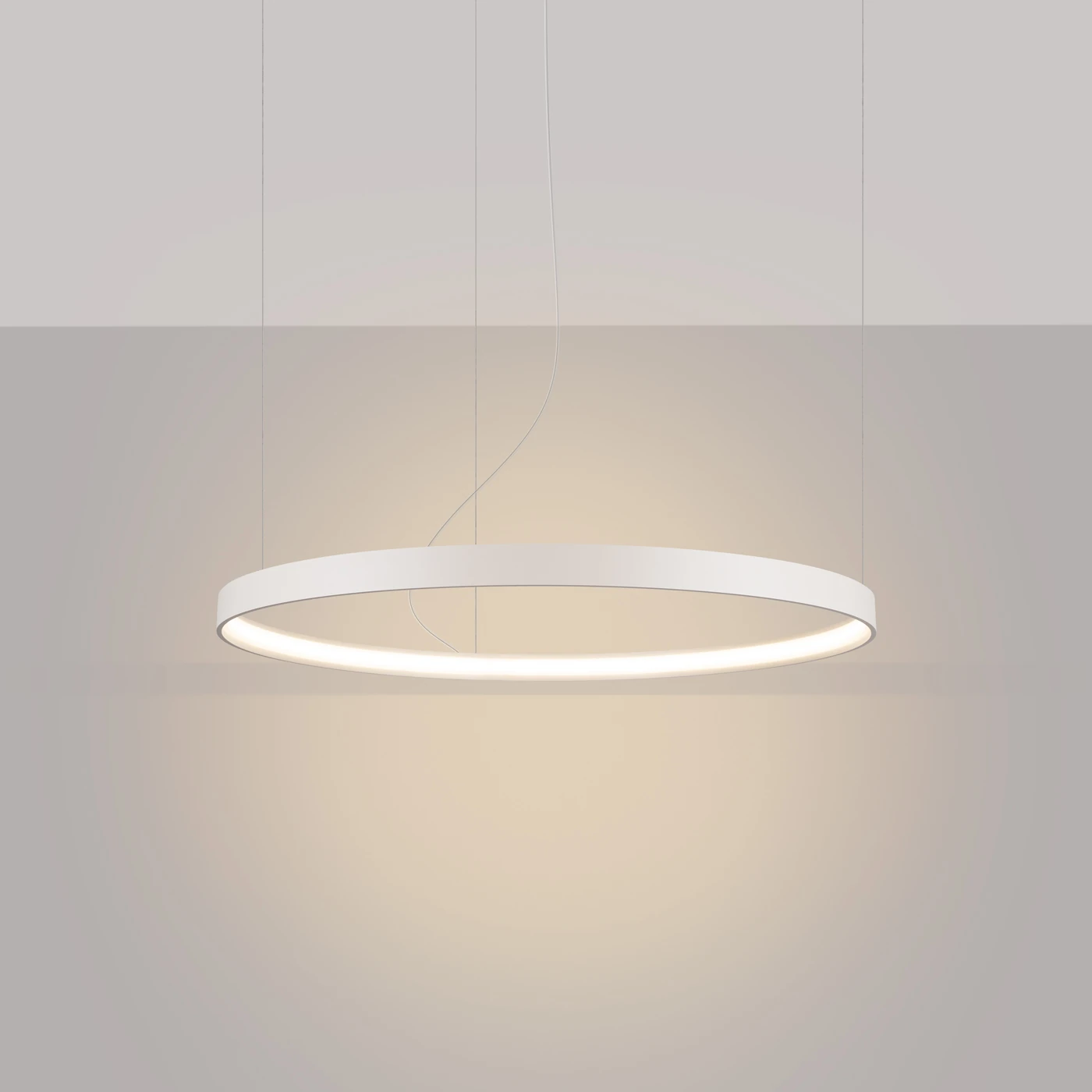 Pendant light 78 cm / 33W – round, beige, CRI93