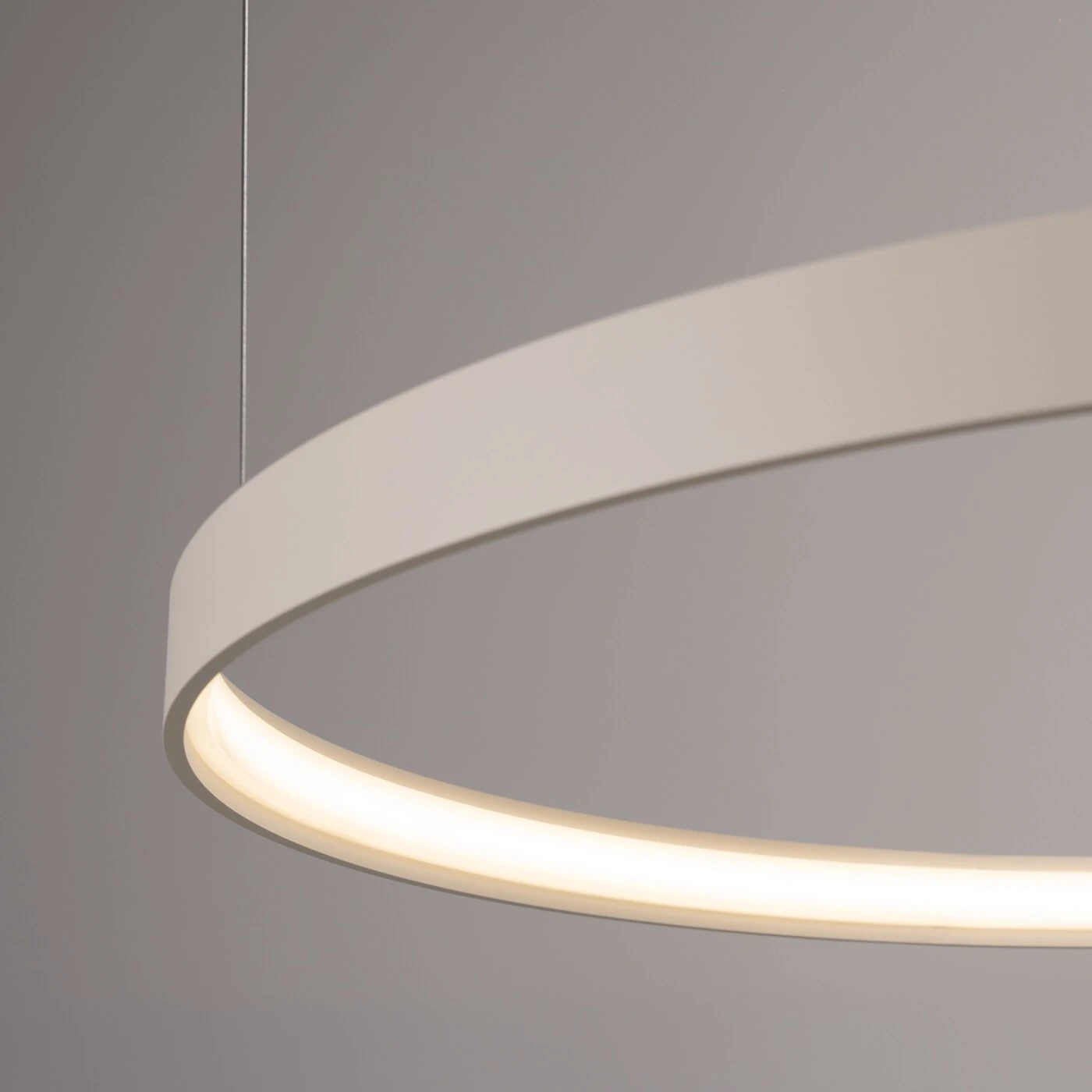 Pendant light 78 cm / 33W – round, beige, CRI93