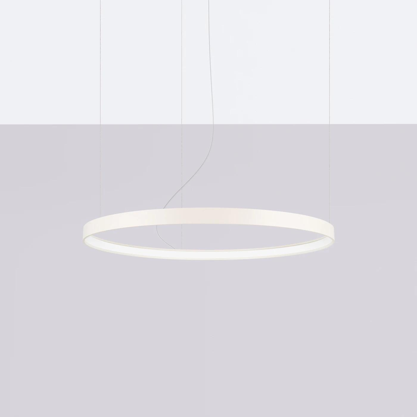 Pendant light 78 cm / 33W – round, beige, CRI93