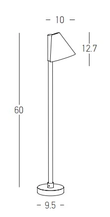 LED Outdoor Garden Post Light 6W 3000K IP65 Graphite