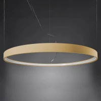 Pakabinamas šviestuvas 78 cm / 33W – apvalus, aukso, CRI98 LED - Nuotrauka 7